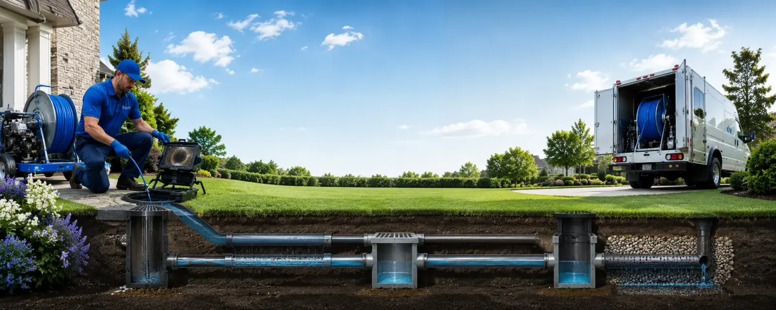 Outdoor drain cleaning information for Roslyn, SD